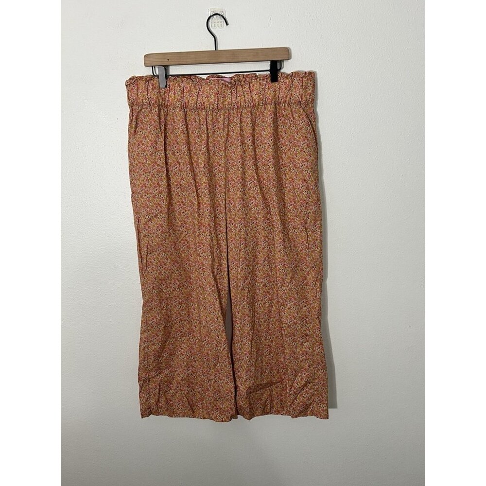Quiet Culture Floral Pants Orange Size XXL